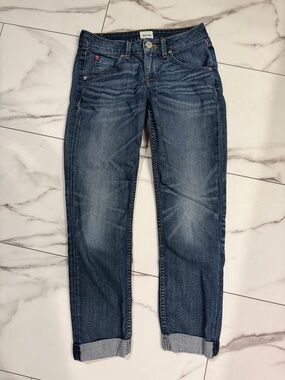 Hudson Bacara Crop Straight Cuffed Jeans